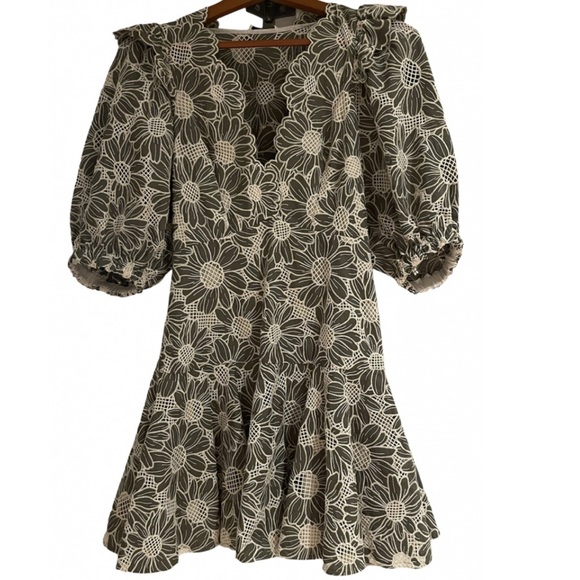 ❌SOLD OUT❌💚🍦NEW WITH TAGS🍦💚Maje dress in embroidered fabric size 36 US 2/4 - Picture 9 of 9